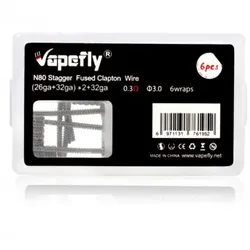 Ni80 Stagger Fused Clapton Prebuilt Coil 6 Stück by Vapefly