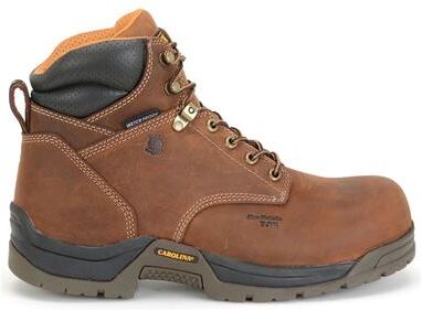 "Carolina Bruno Lo 6"" Broad Toe - Mens 10 Brown Boot E2"