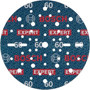 Bosch Schleifpapier Expert O780, Körnung 60, 150mm Ø, 50 Schleifscheiben, für Holz, Farbe, Lack, 50 Stück