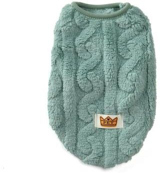 Uplift Essentials Ultra Soft Fleece Pet Thermal Pullover green l