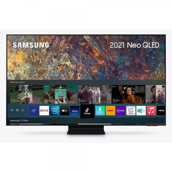 Smart TV Samsung QE55QN95AAT 55" 4K Ultra HD QLED WLAN Android TV Silberfarben