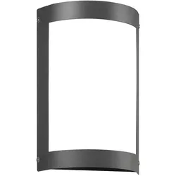 CMD Creative Metalldesign Outdoor LED Wandleuchte, IP44, 12W 3000K 1200lm, Edelstahl / Opalglas, anthrazit CMD-16/3/LED