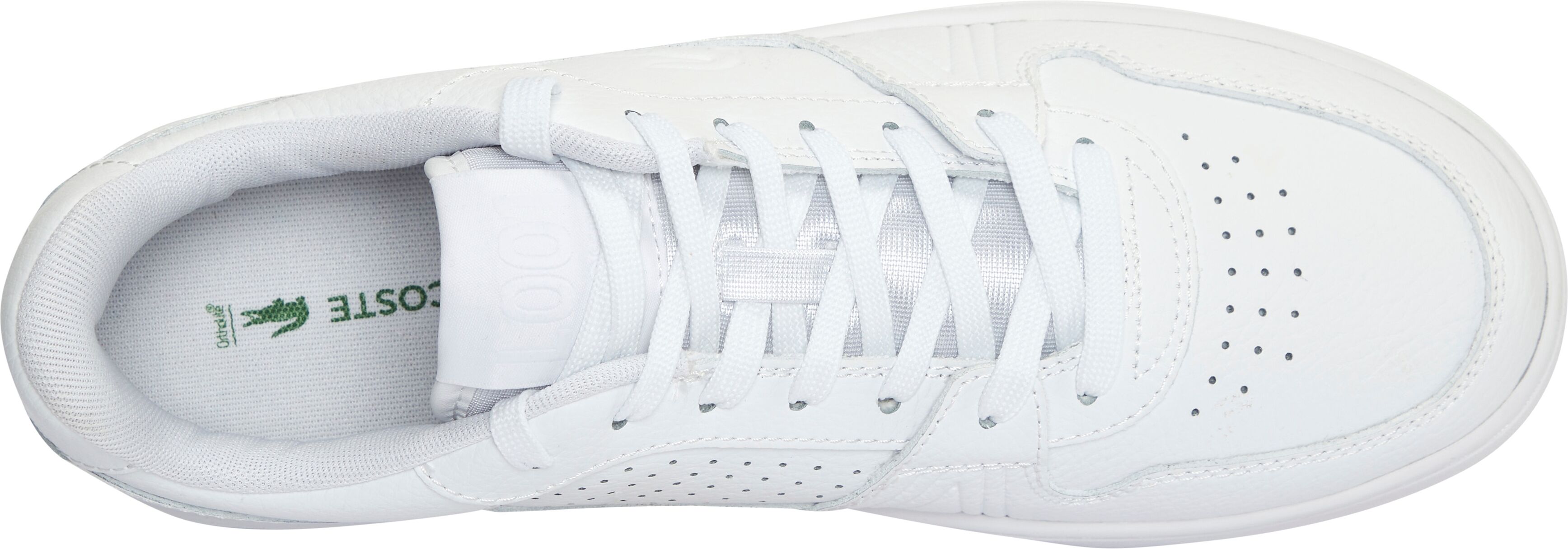 Sneaker LACOSTE "LACOSTE L001", Herren, Gr. 43, weiß (wht, wht), Leder, Schuhe Sneaker