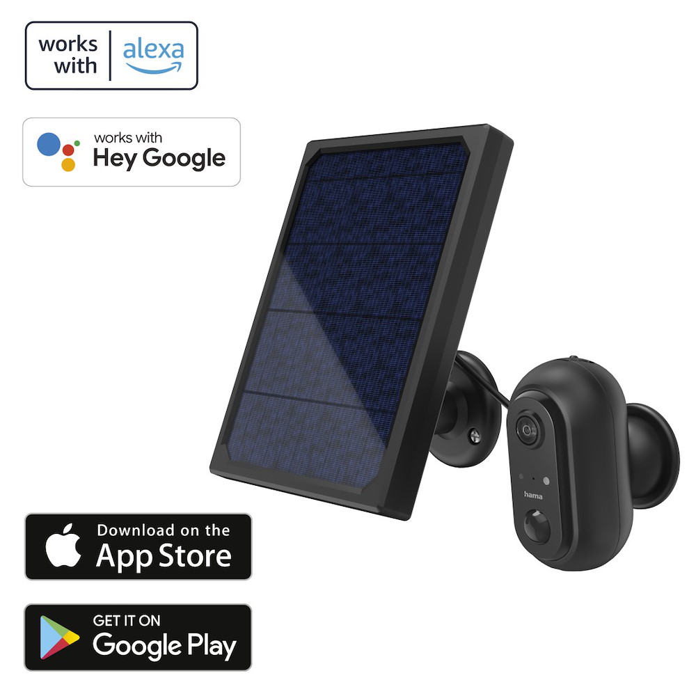 HAMAGMBH Hama WLAN-Kamera, Outdoor, Akk Solar, Außenkamera Bewegung 16941051