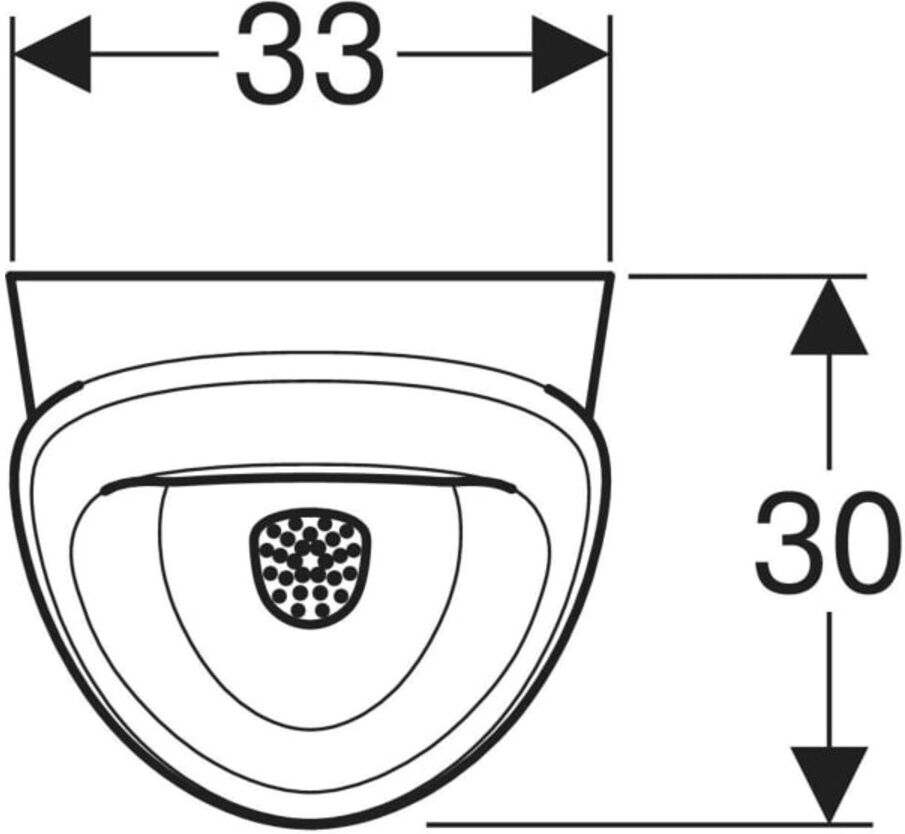 Geberit Urinal Renova S Abg. hi. o. unt, Zul. hi., weiß KeraTect (503100008)