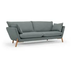 Nordic Collection Sofa Hasle Stoff Washed Green 3-Sitzer