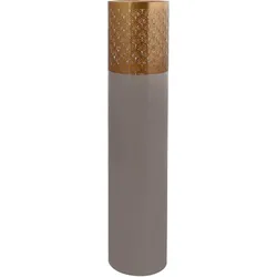 Bodenvase Art Deco Grau/Goldfarben