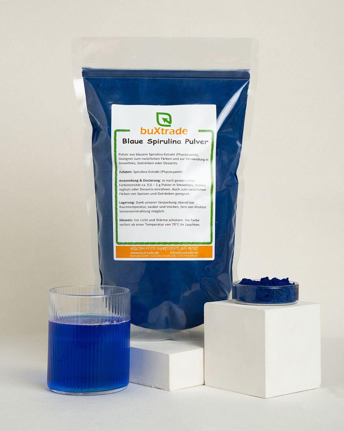 10 kg Blaue Spirulina Pulver | Extrakt | Blaues Spirulina | Pulver | Blau