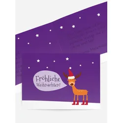 Weihnachtsgrußkarten geschäftlich selbst gestalten mit Spruch und Fotos im Onlinedesigner bei Meine-Kartenmanufaktur.de