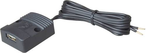 ProCar Flache Power USB Steckdose 12-24V/DC 3A Belastbarkeit Strom max.=3A Passend für (Details) USB A Power USB Steckdose 12V zu