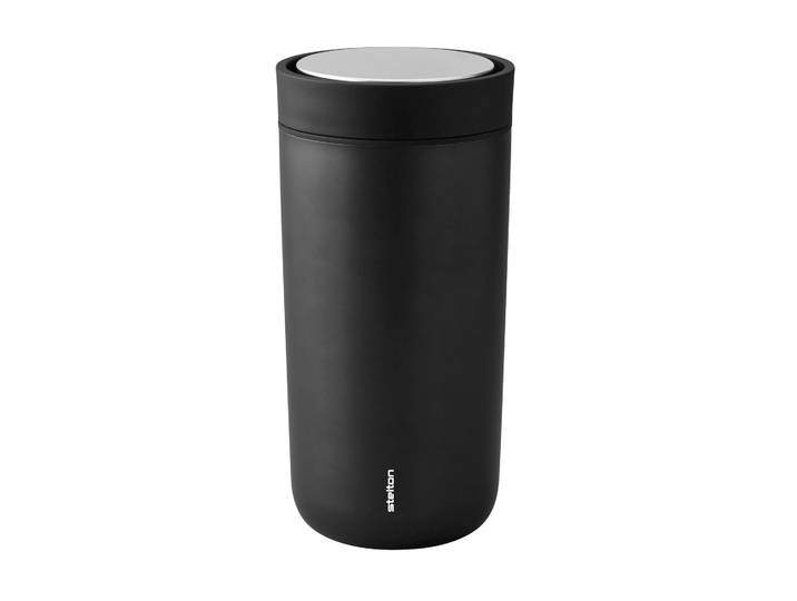 Stelton Tasse To Go Click 0,4 l Black metallic