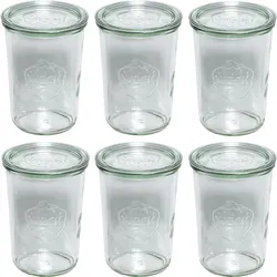Weck Sturzglas 850ml mit Deckel, ohne Dichtung und Klammern