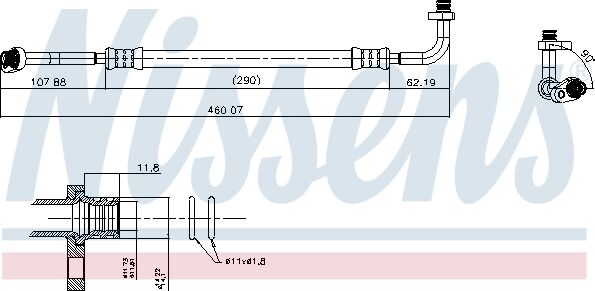 Nissens Hochdruckleitung, Klimaanlage 847701 Für Citroën