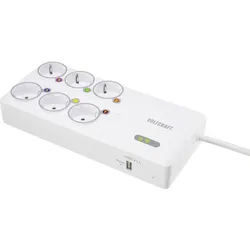 Voltcraft, Energiemessgerät, SEM8500 Energiekosten-Messgerät inkl. Funksteckdosen, Datenexport, Datenloggerfunktion, Kostenprogno