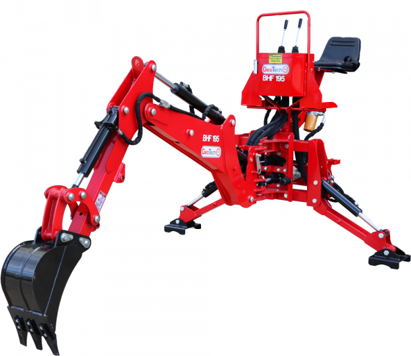 GeoTech Pro BHF 195 - Pelle rétro fixe pour tracteur
