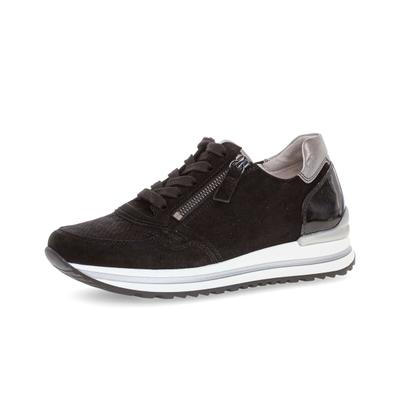 Sneaker GABOR "Sneaker low", Damen, Gr. 39, schwarz, Schuhe Sneaker