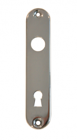 Serratura incasso mm.83x46 Placca in ottone cromato