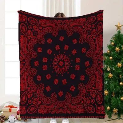 Shop Station Aztec Throw Blanket Boho Flannel Geometric Fleece Sofa & Camping Blanket f 28x39in