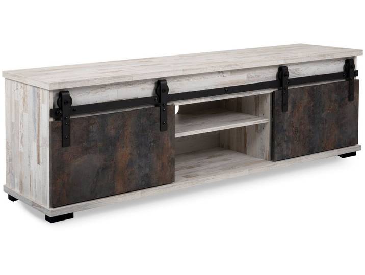 Finori TV-Board, Dekor Aratinga Kiefer / Na Pali, MADE IN GERMANY, 160 x 50 x 40 cm
