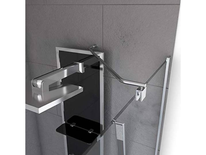AURLANE Barre de Fixation d'angle pour Douche a l'italienne-Freedom 2 Angle-Barre DE Fixation Murale d'angle