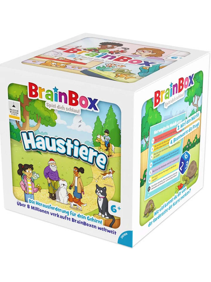 Brain Box Kartenquiz "BrainBox - Haustiere" - ab 6 Jahren - onesize