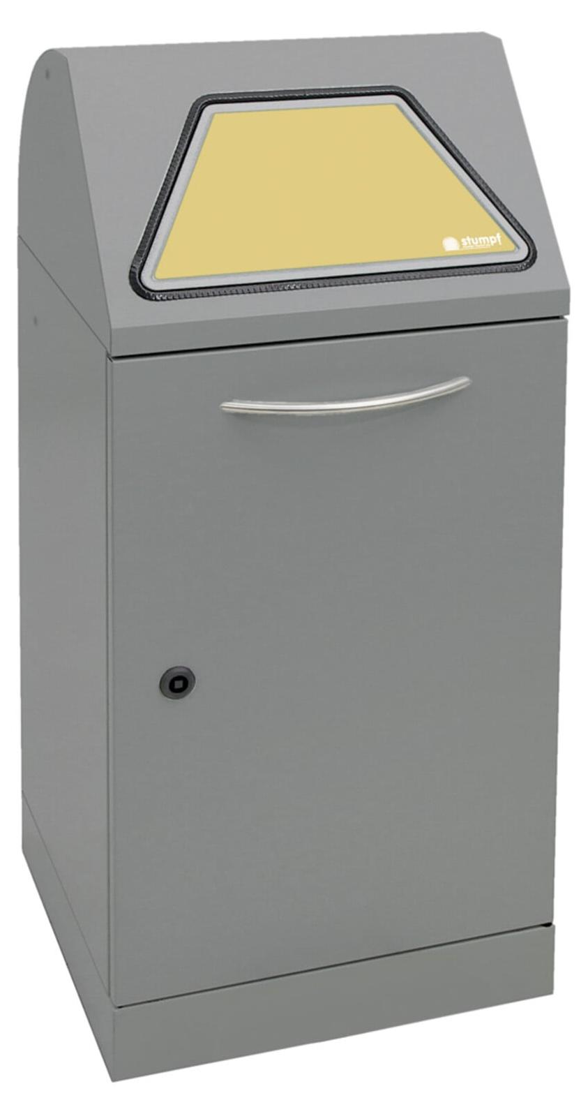 Stumpf Sortsystem Modul-Vario 60, graualu-struktur, verzinkter Innenbehälter, 60 Liter