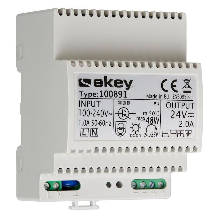 Ekey Hutschienennetzteil 100891 230VAC - 24V DC 2A (100891)