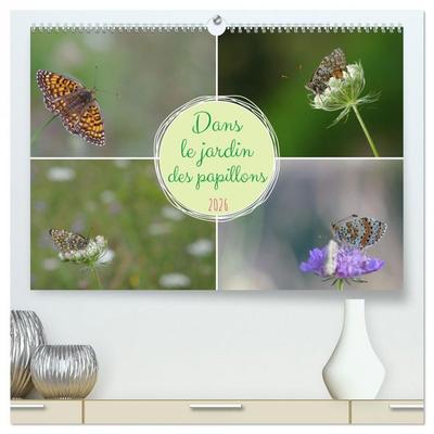 Dans le jardin des papillons (Calendrier mural 2026 DIN A2 vertical) calendrier de bureau
