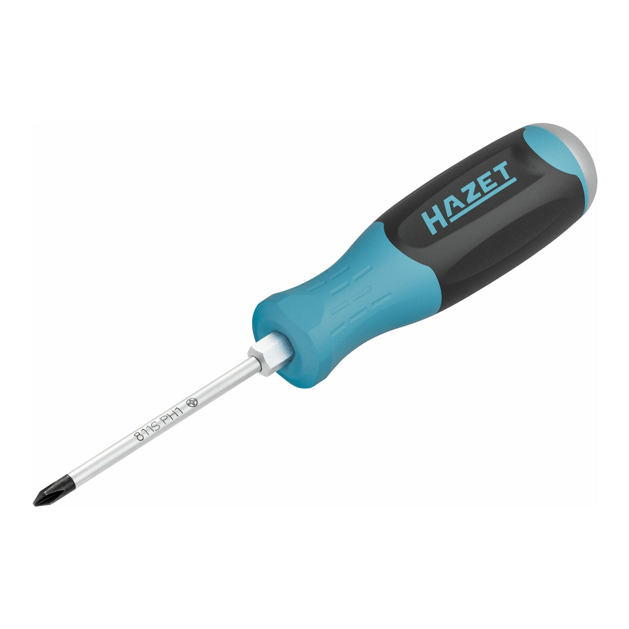 HAZET Schraubendreher 811K-PH1, Kreuzschlitz Profil PH, SW PH1)