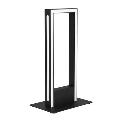 EGLO Tischleuchte "SALVILANAS-Z", schwarz-weiß (schwarz weiß), 1, H: 42,5cm, 1 Stk., Leuchten, dimmbare Tischleuchte, ZigBee, App und Sprachsteuerung Alexa, Tischleuchte