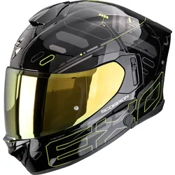 Scorpion EXO-530 Air Fond, Integralhelm - Schwarz/Dunkelgrau/Neon-Gelb - XXL