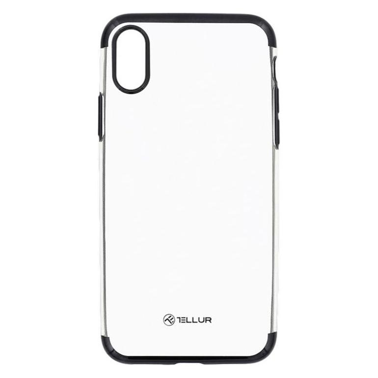 Tellur Cover Silicone Electroplated for iPhone X/XS black (Apple iPhone X, Apple iPhone XS) (TLL121213)