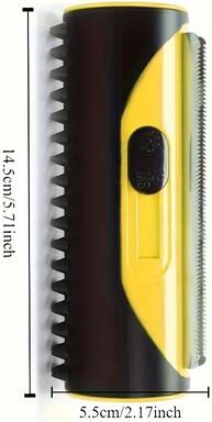 Discount Dollar Deals Stainless Steel Dog Brush For Medium To Large Breeds, Fine Tooth, Uncharged Hair Remover For Grooming yellow