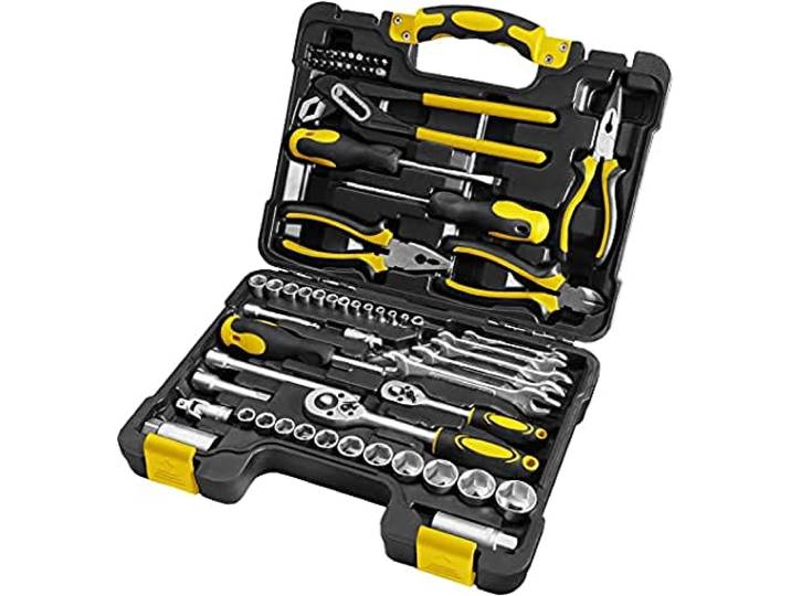 Fieldmann FDG 5003-65R - Kit Coffret d'outils Outils de Ménage - 65 pièces