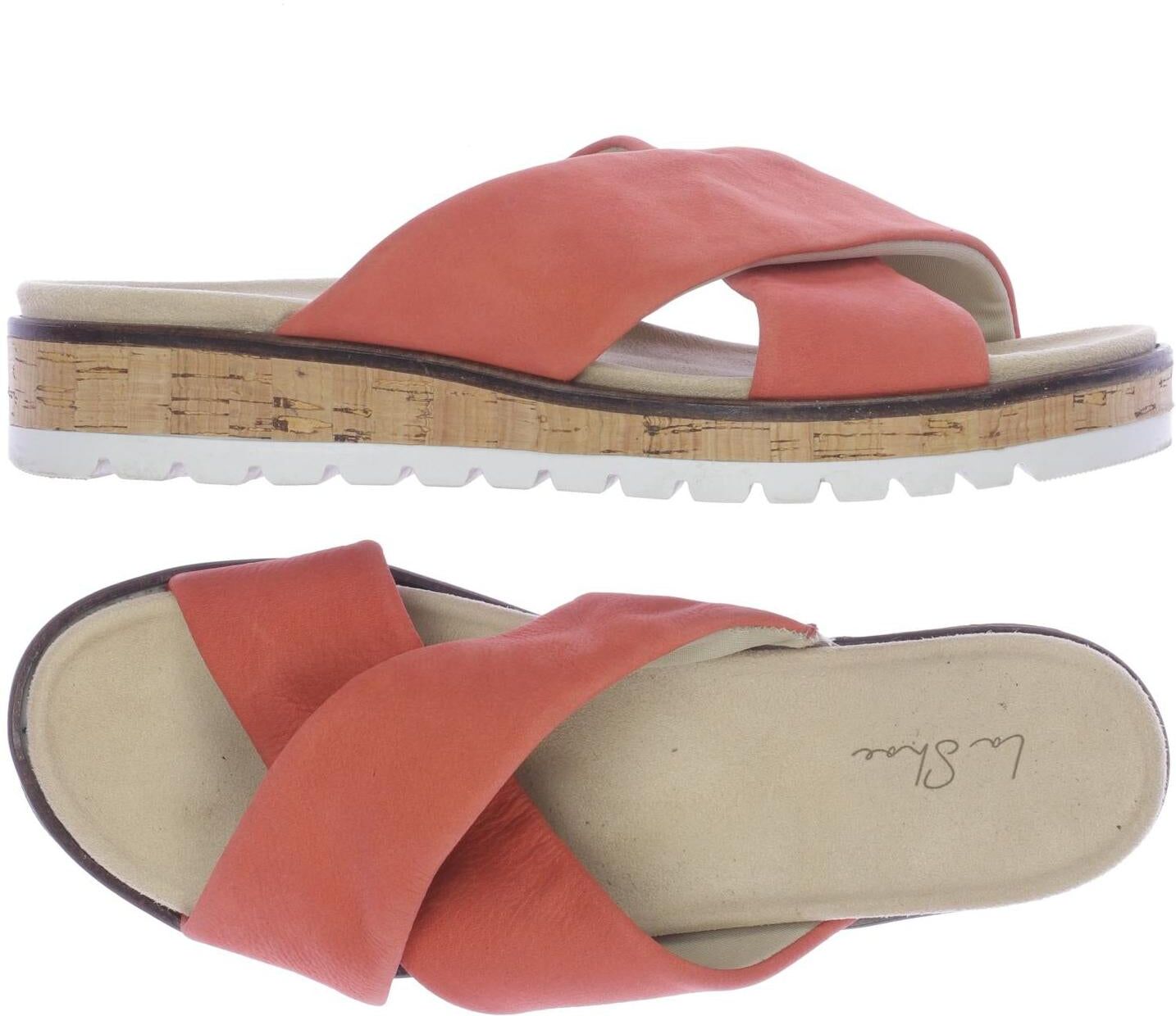 La Shoe Damen Sandalen, Rot, Gr. EU 40, kein / Etikett - Second Hand