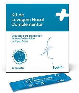 Wells Kit Lavagem Nasal Complementar 30 un
