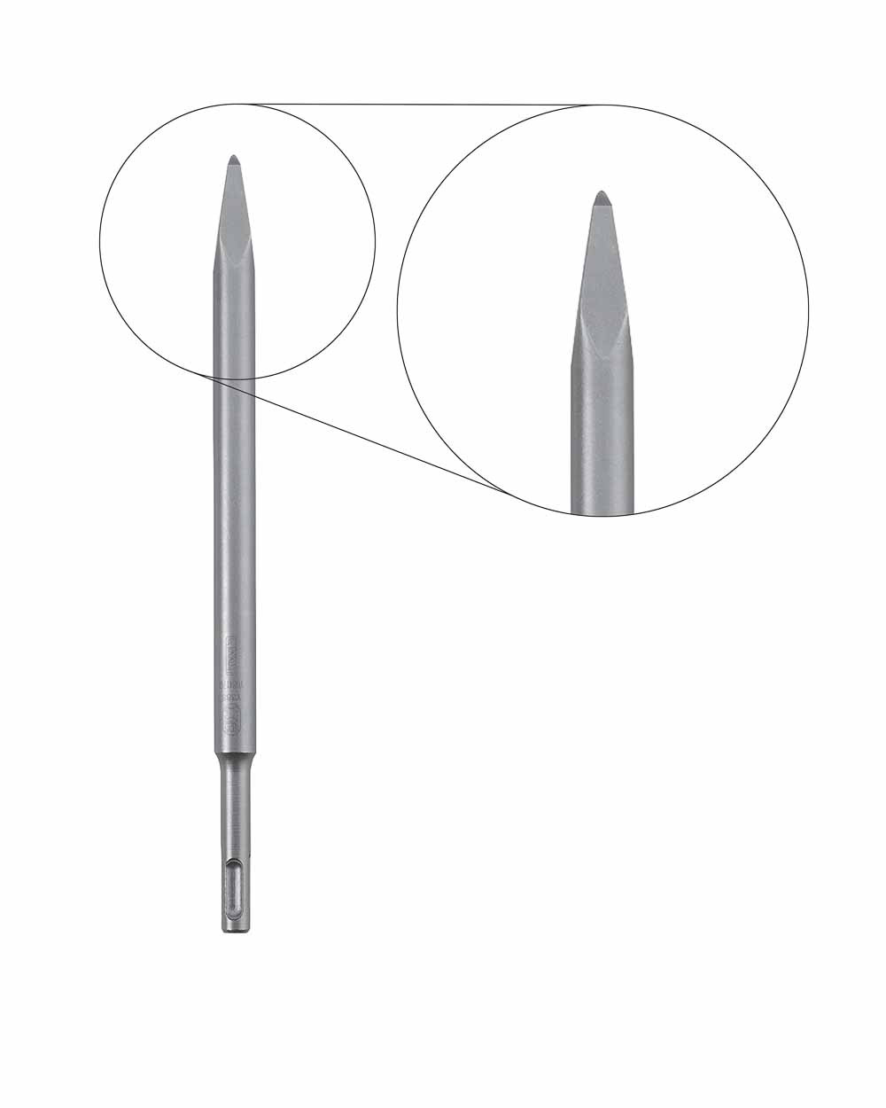 KWB SDS Beitel Punt met Etui, 250 mm