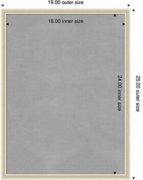 Amanti Art Edith Wood Framed Magnetic Board