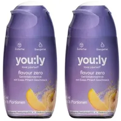you:ly Flavour Zero mit Glycin, Biotin & Chrom 2x 65ml für ca. 32 Portionen