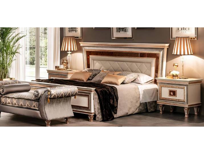 Xlmoebel Holzbett Designer Bett 180x200 Ehebett Doppelbett arredoclassic Möbel (Ehebett, Designer Bett 180x200), Made in Europa