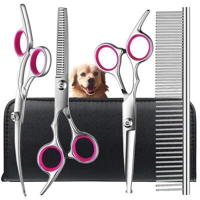 Uplifted Finds 4pc Safe Tip Pet Grooming Scissor Set a