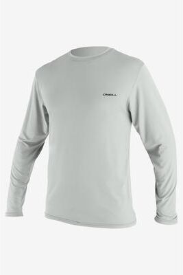 O'Neill s Basic Skins 2 Upf 50+ Long Sleeves Sun Shirt in Overcast, Size Medium, Polyester/Spandex