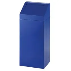 Hardwex Abfallbehälter mit abnehmbarem Deckel 45 l, blau