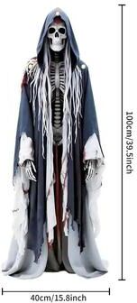 Inspired Living Skull Bride Halloween Hanging Flag Haunted House Backdrop d
