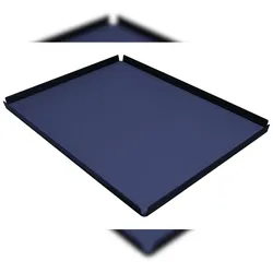 Stil Casa Stil Haus, Set 6 Tabletts für Hotel Zimmer, Innenraum aus Polyurethan gepaart, 51,5x39,5 cm, saffiano Farbe blau.