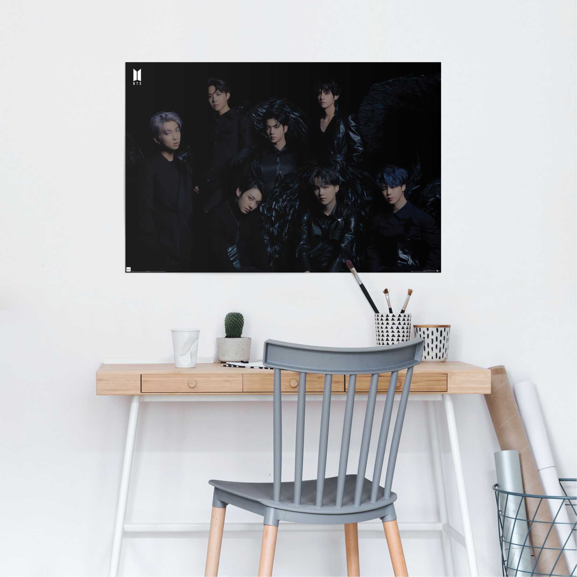 Reinders! Poster REINDERS "Bangtan Boys", schwarz (farbe bild(er): schwarz), B:91,5cm H:61cm T:0,1cm, Papier, Bilder, Poster farbe bild(er): schwarz B/H/T: 91,5cm x 61cm x 0,1cm