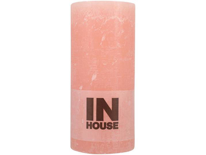 Inhouse Zylinderkerze koralle 6.8x15cm