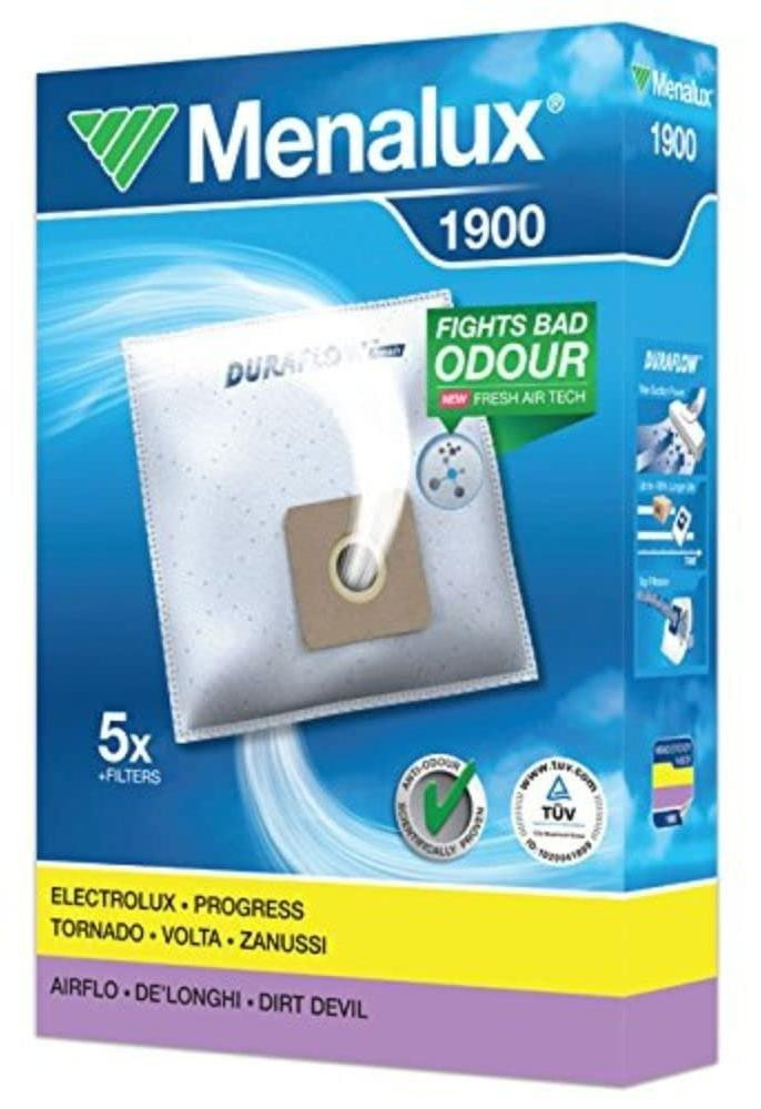 Menalux Stofzak 1900 set van 5 stuks met 1 motorfilter voor Swirl Y98 #348029