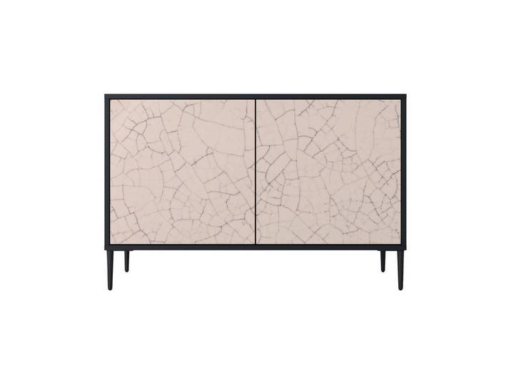SPACEREBELS Kommode (3 Türen), Sideboard Komodenschrank Möbel für Wohnzimmer mit 2 Türen oder mit