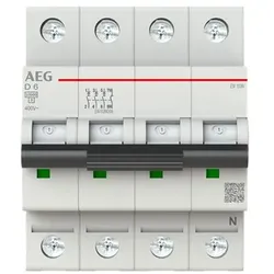 ABB EN103ND06 Leitungsschutzschalter AEG ElfaPlus 10 kA, D-Charakteristik, 6 A, 3+N 2CDS273188R0061